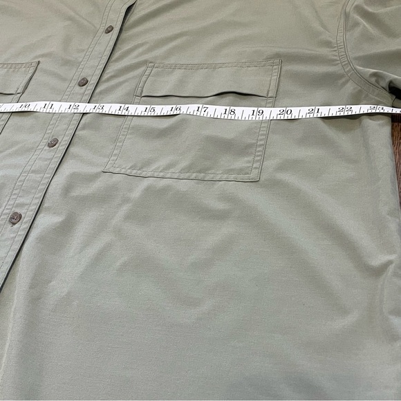 Prana Railay Womens Oversized Olive Green Button Up Shirt Size XL - Picture 9 of 9
